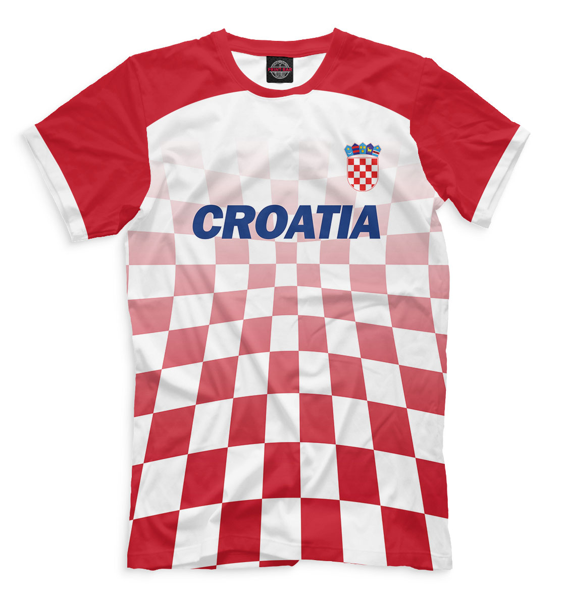 Мужская футболка с принтом Сборная Хорватии