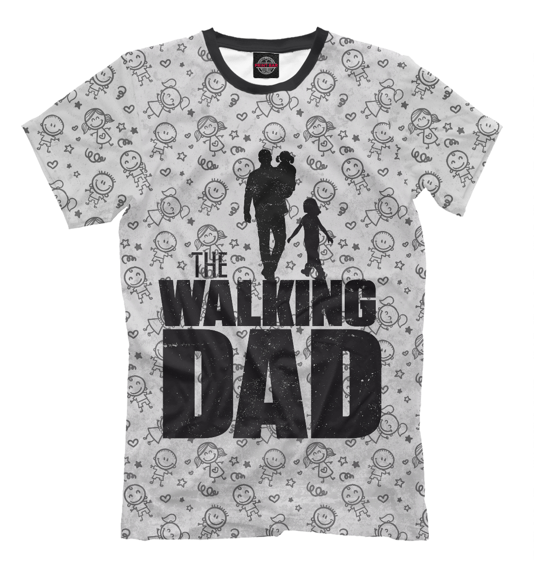 Мужская футболка с принтом Walking Dad
