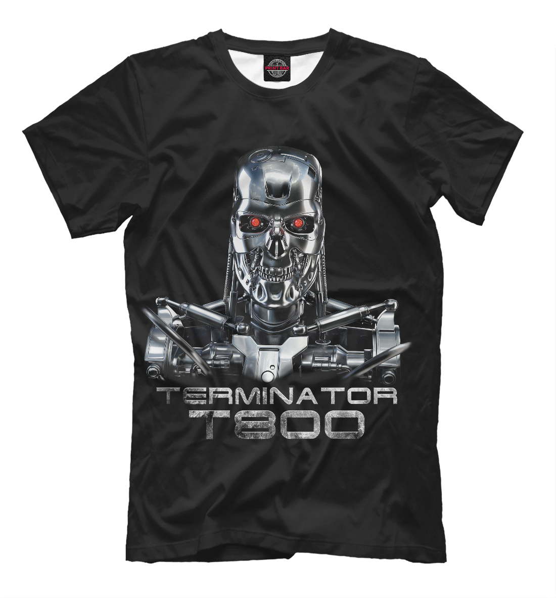 Мужская футболка с принтом Терминатор - Т800