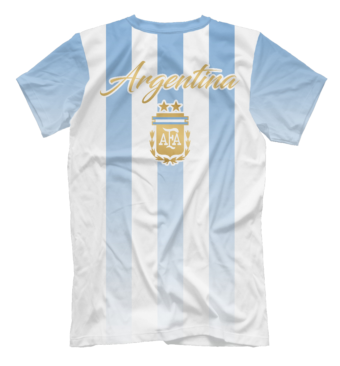 Мужская футболка с принтом Аргентина  - фото 2-спина