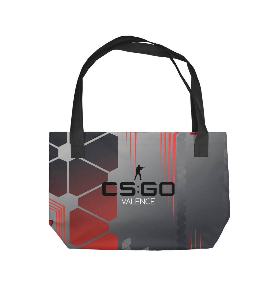 Пляжная сумка с принтом CS:GO / Valence