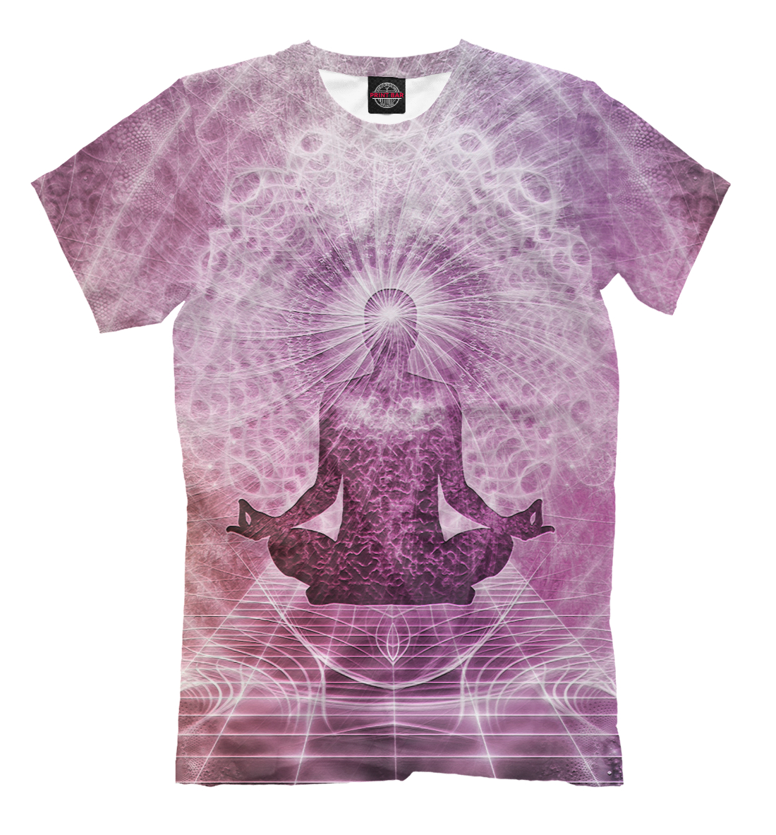 Женская футболка с принтом Медитация