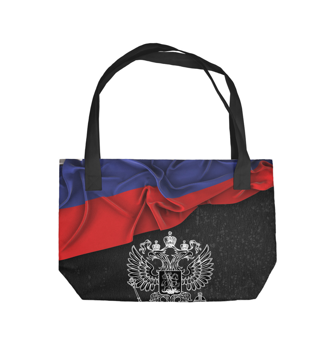 Пляжная сумка с принтом Моя Россия!