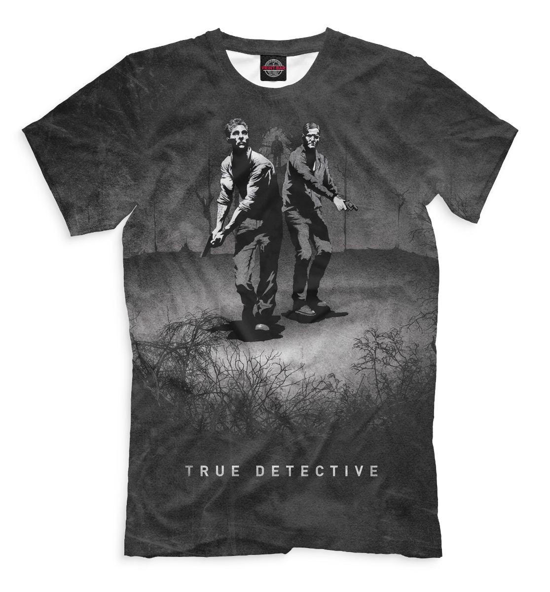 Мужская футболка с принтом Настоящий детектив