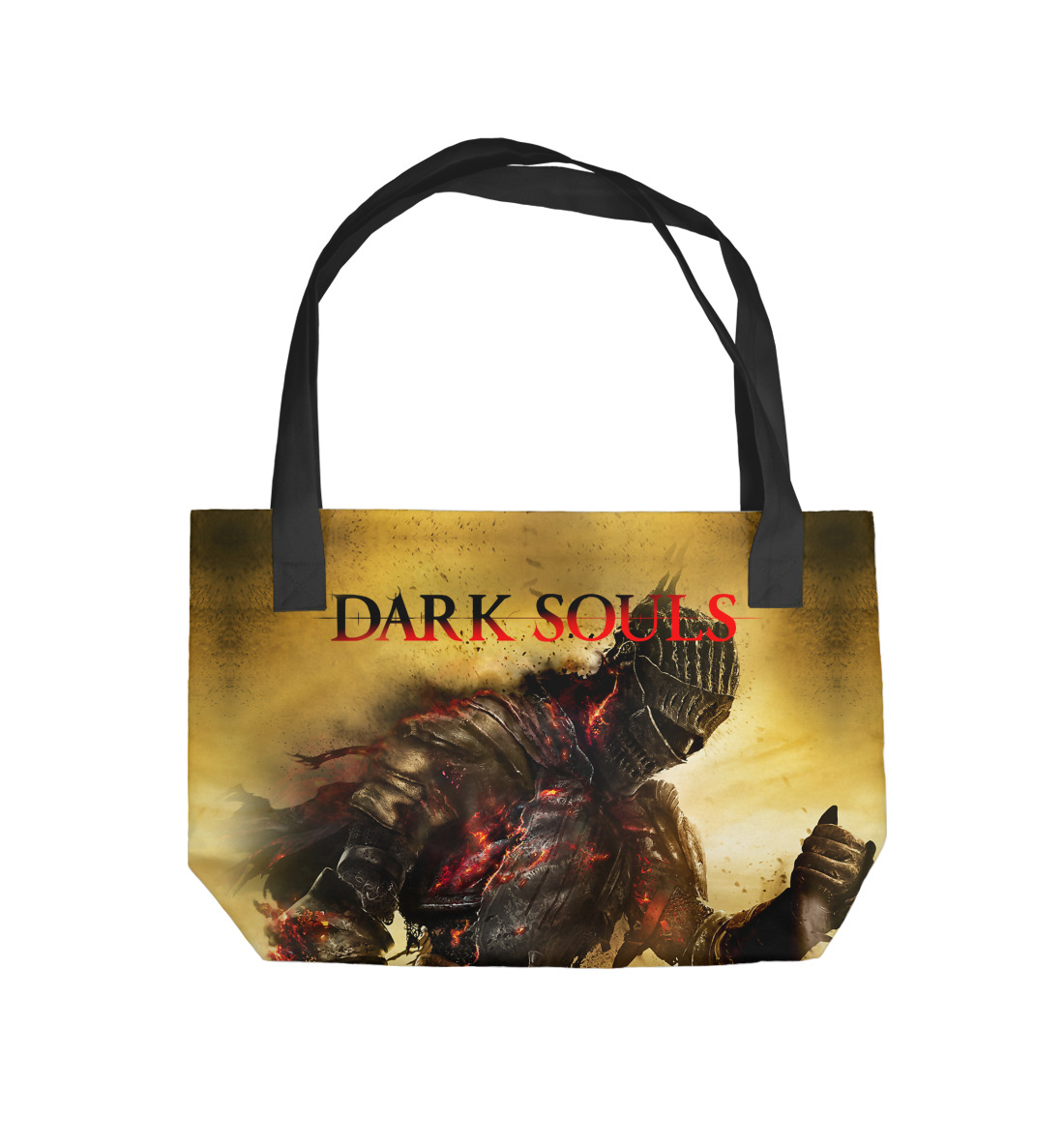 Пляжная сумка с принтом Dark Souls