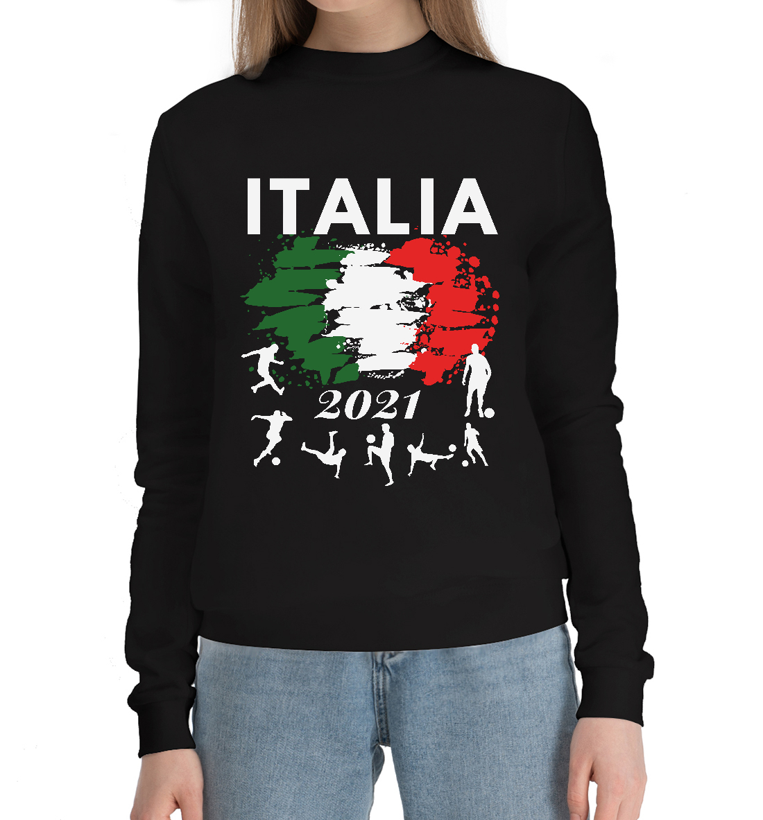 Женский Хлопковый свитшот Italia 2021, артикул SIT-422505-hsw-1mp