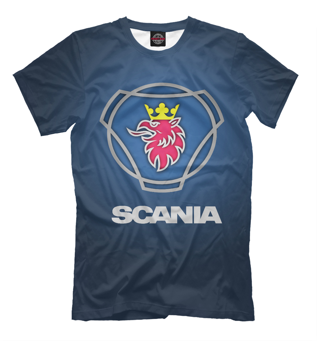 Мужская футболка с принтом Scania