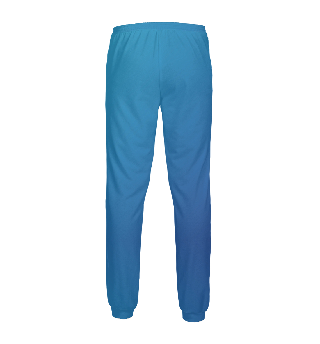 Мужские спортивные штаны с принтом Градиент  - фото 2-спина