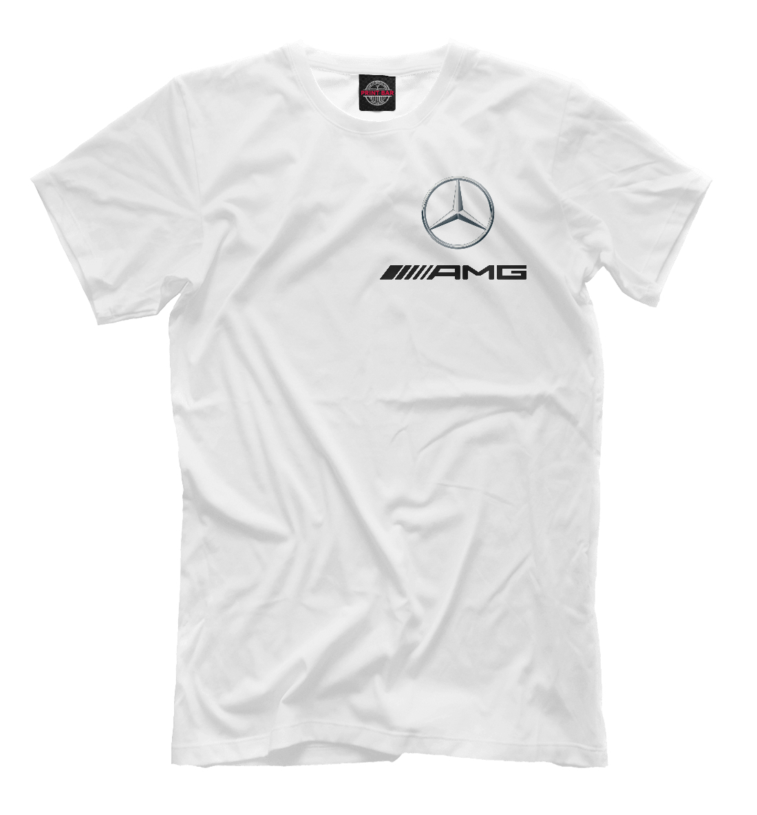 Мужская футболка с принтом Mercedes AMG