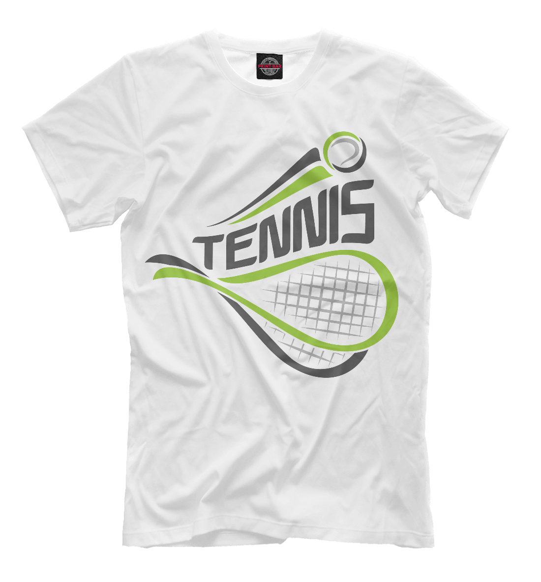 Мужская футболка с принтом Теннис