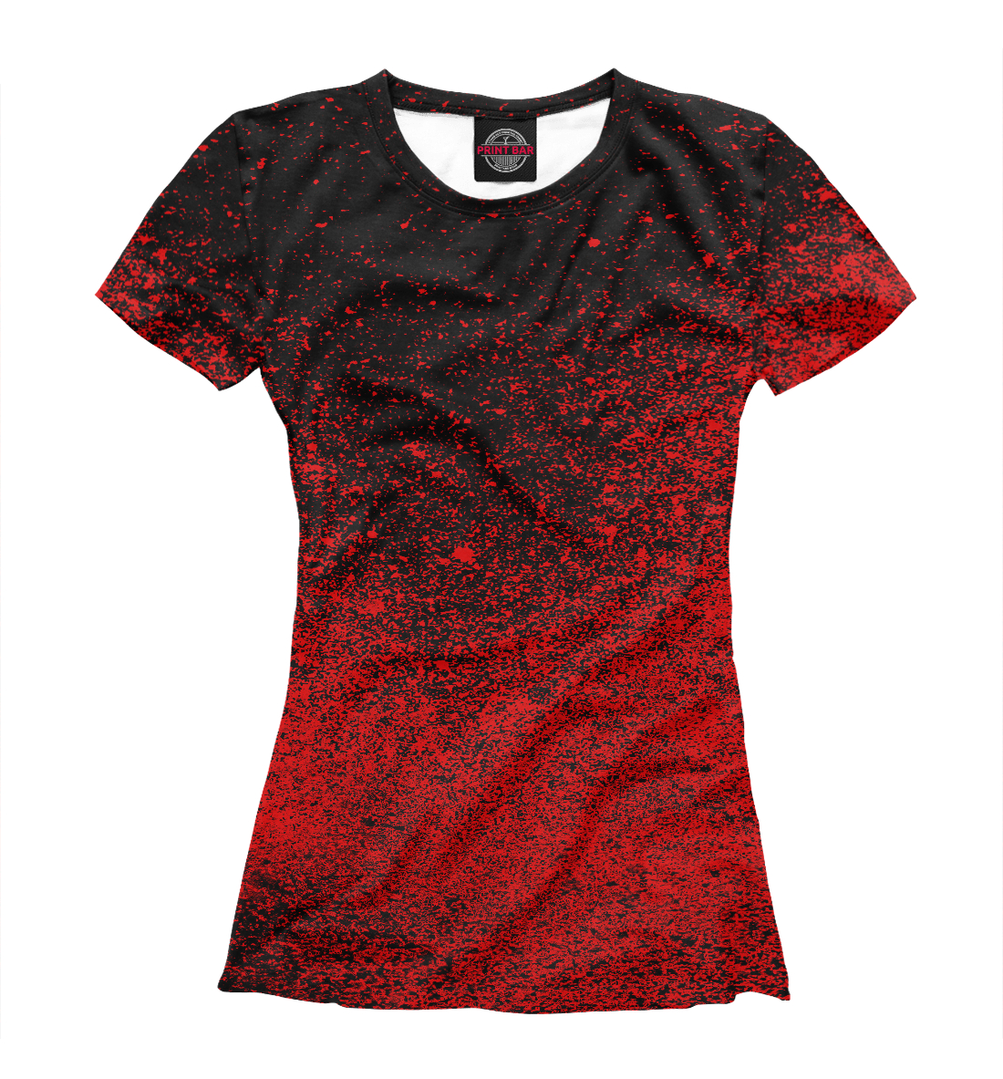 Женская футболка с принтом Кровавые краски