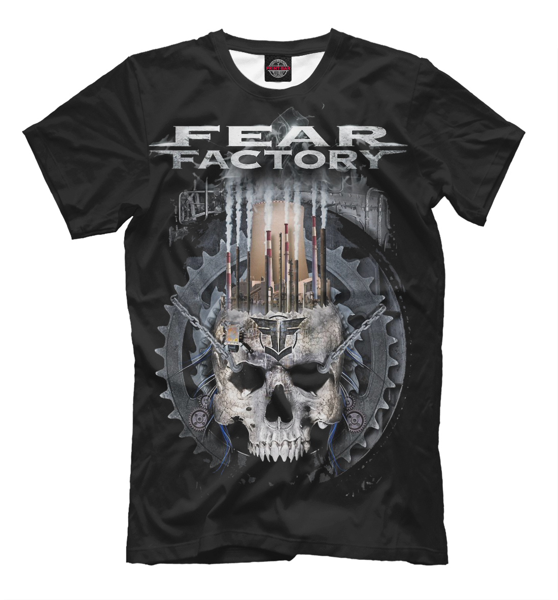 Мужская футболка с принтом Fear Factory