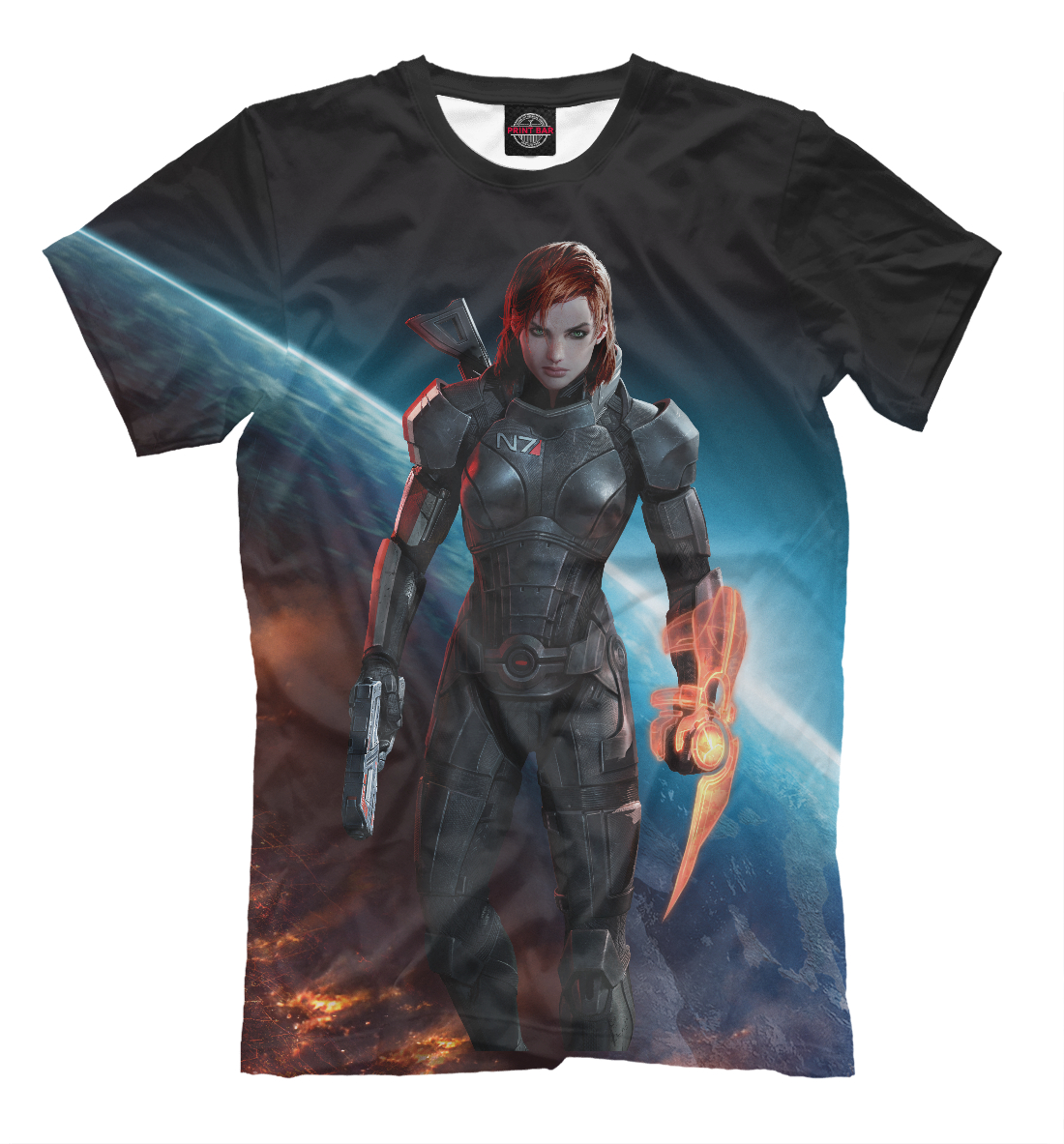 Мужская футболка Mass Effect (коллекции Mass Effect) за 1999 ₽ купить в ...