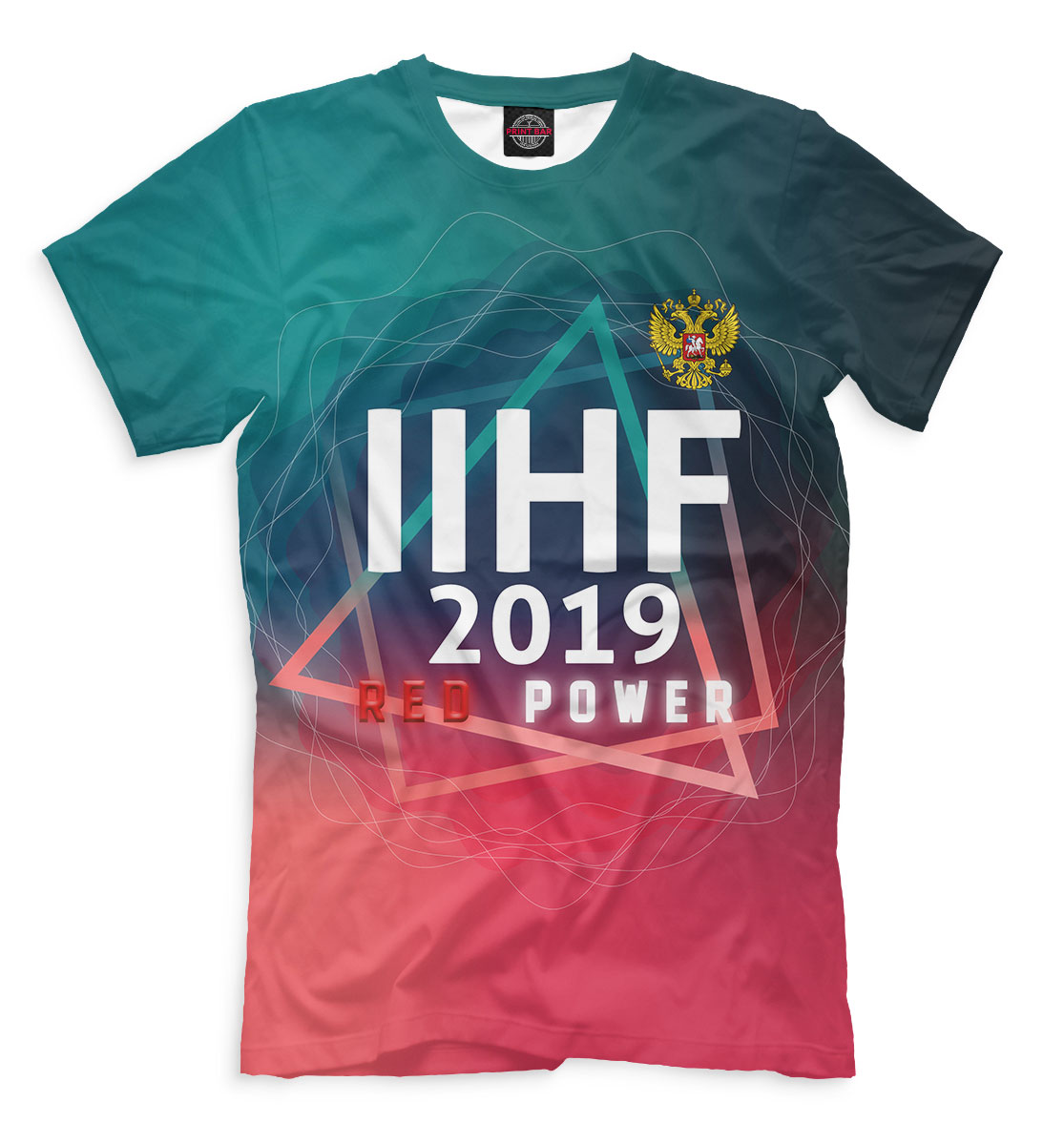 Женская футболка с принтом Чемпионат мира по хоккею 2019