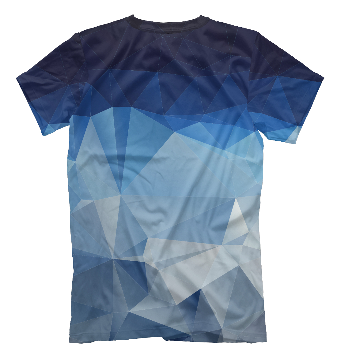 Мужская футболка с принтом Polygonal  - фото 2-спина
