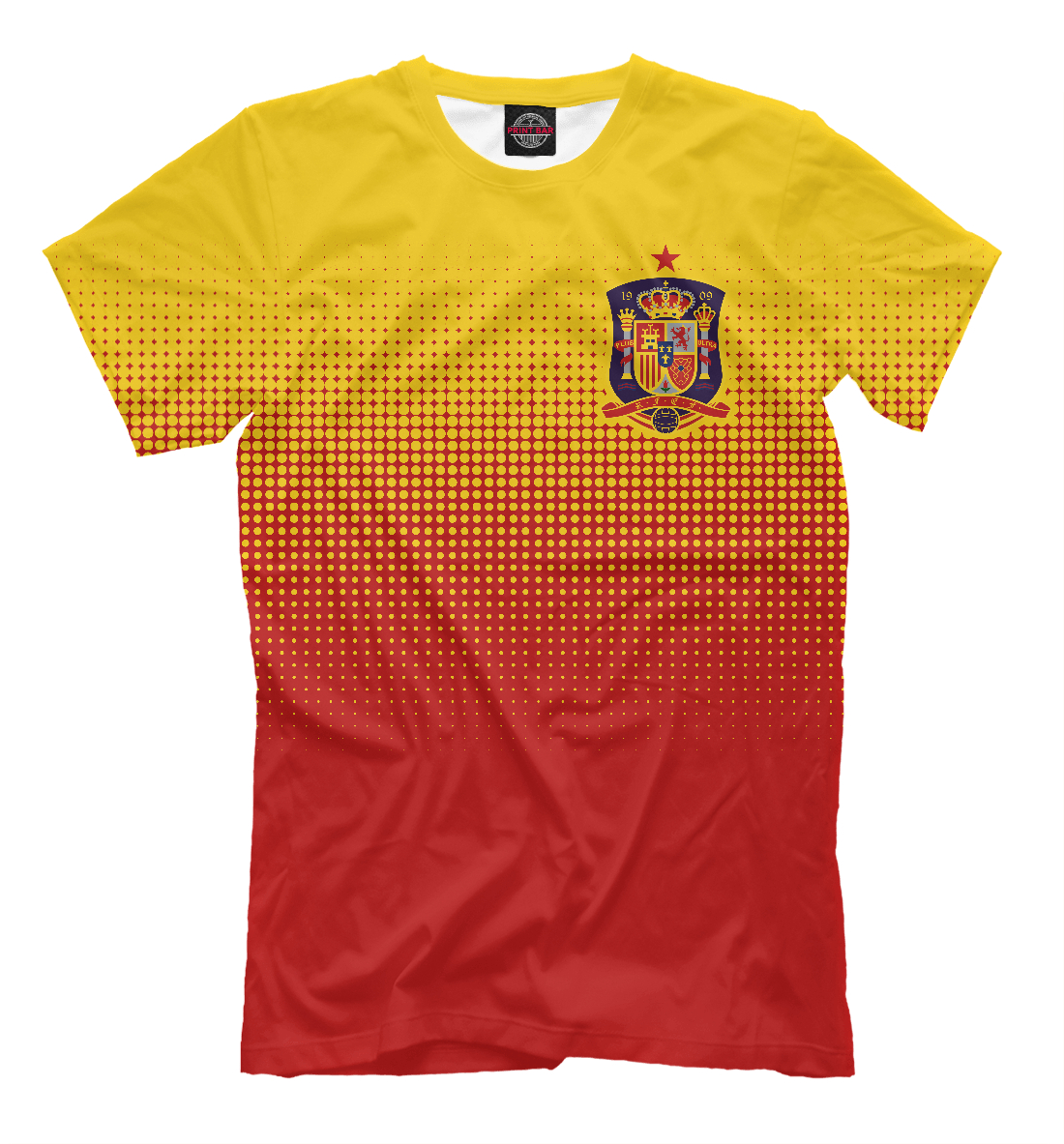 Мужская футболка с принтом Испания