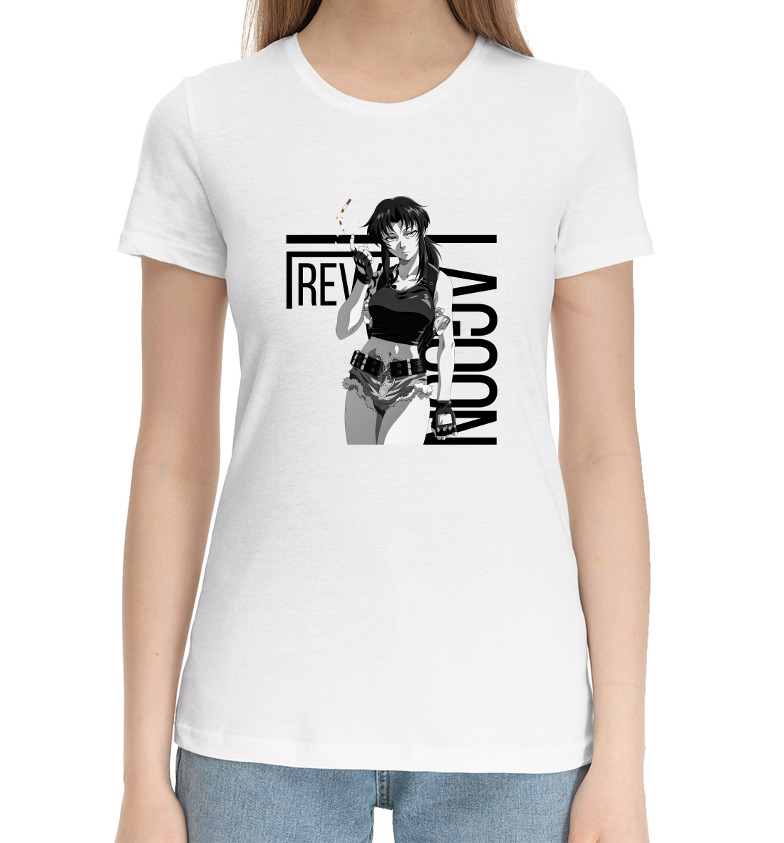 Женская Хлопковая футболка с принтом Пираты «Чёрной лагуны», артикул ANR-746171-hfu-1mp