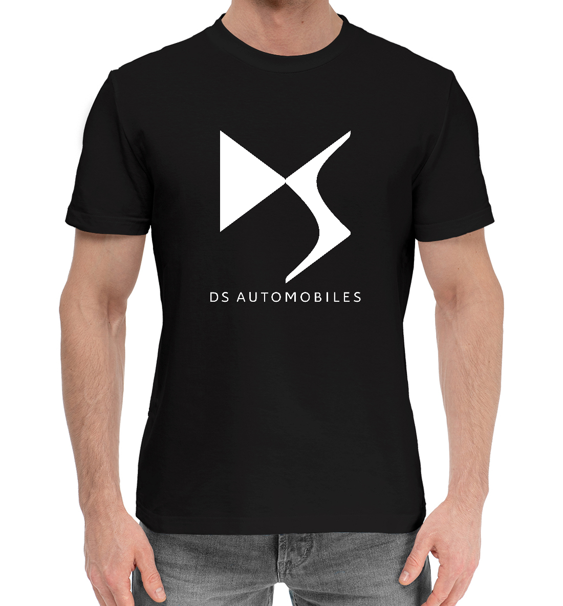 Мужская хлопковая футболка с принтом DS Automobiles
