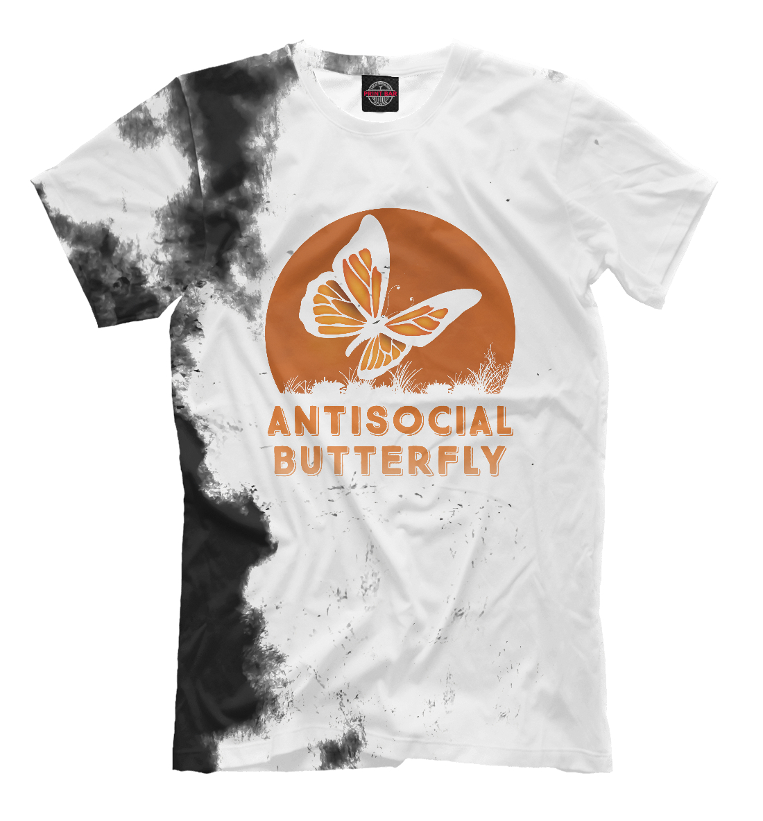 Мужская футболка Antisocial Butterfly (коллекции Бабочки) за 799 ₽ купить в  интернет-магазине Print Bar (BFY-538636) ✌