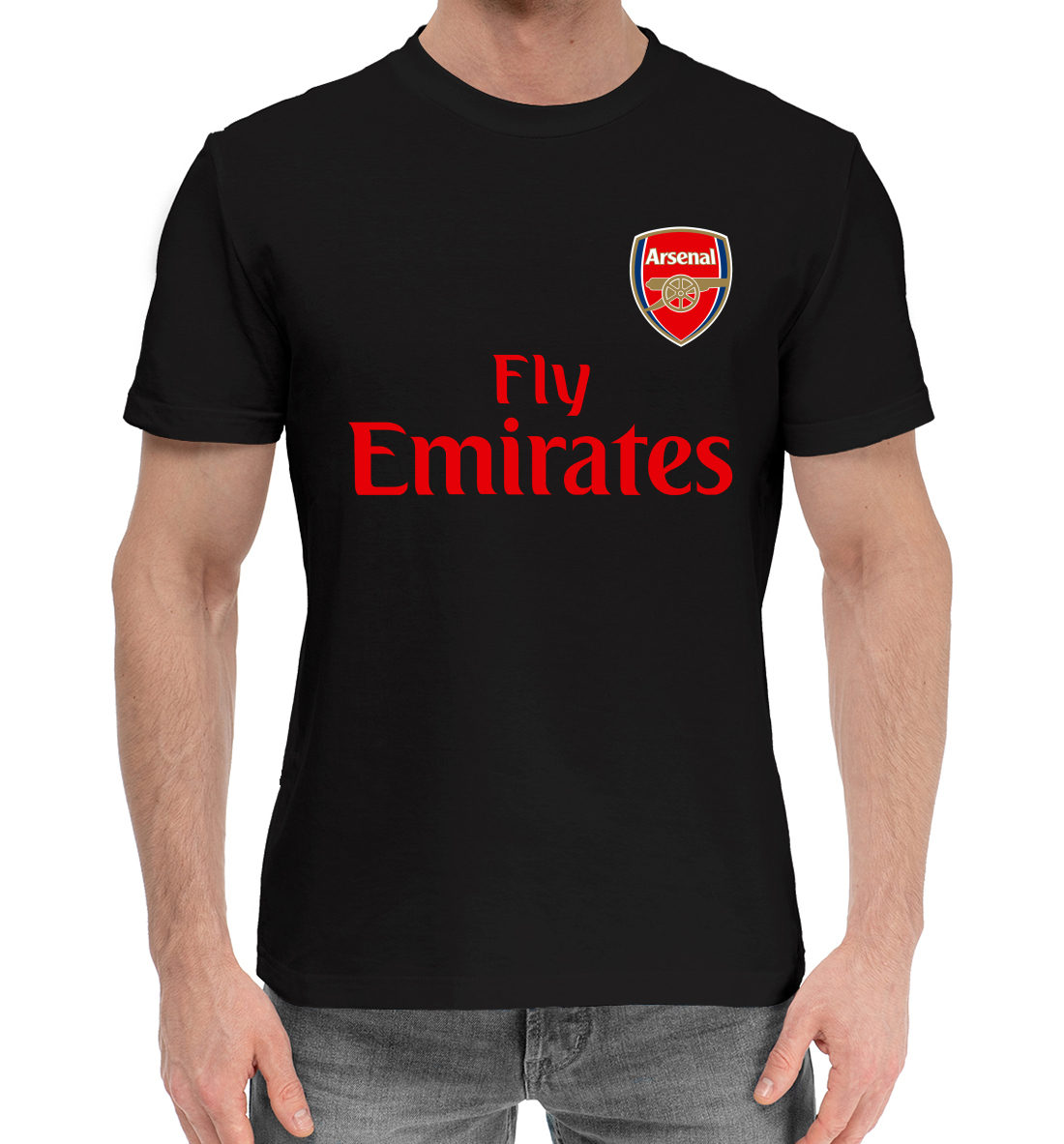 Женская хлопковая футболка с принтом Arsenal