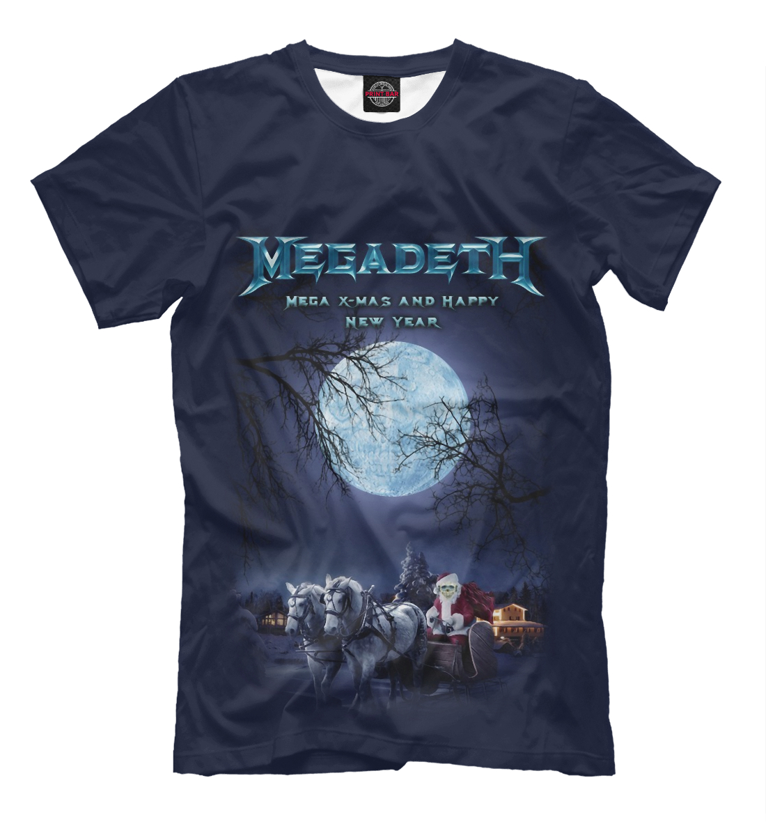 Женская футболка с принтом Megadeth