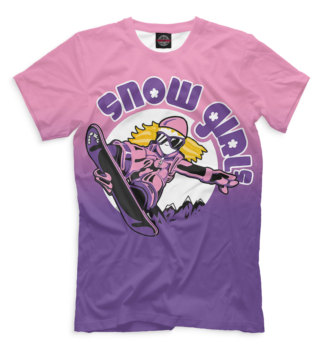 Женская футболка с принтом Snow Girls