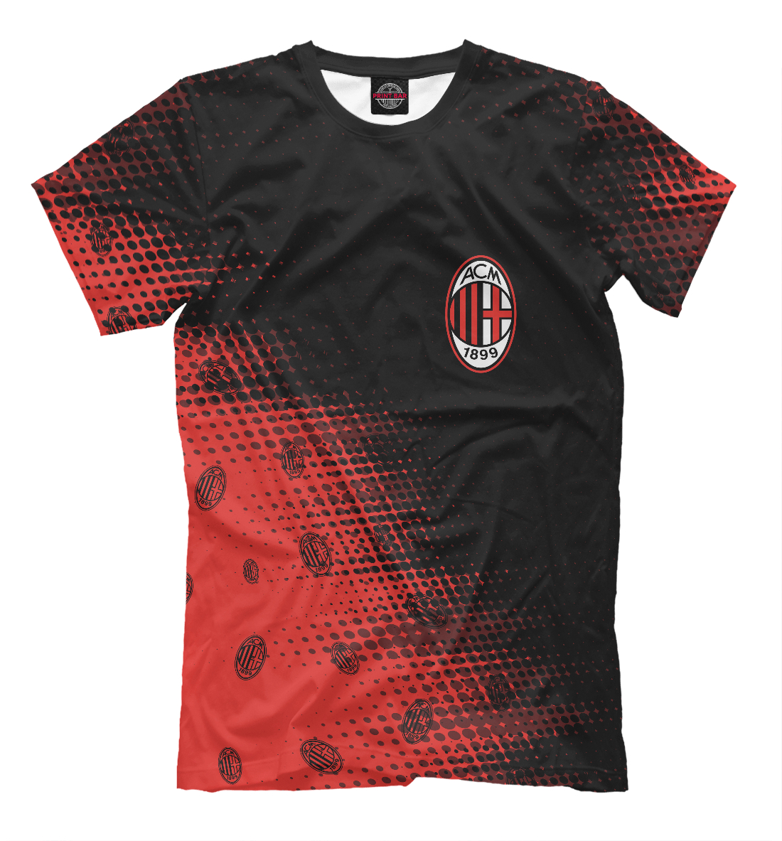 Женская футболка с принтом AC Milan / Милан