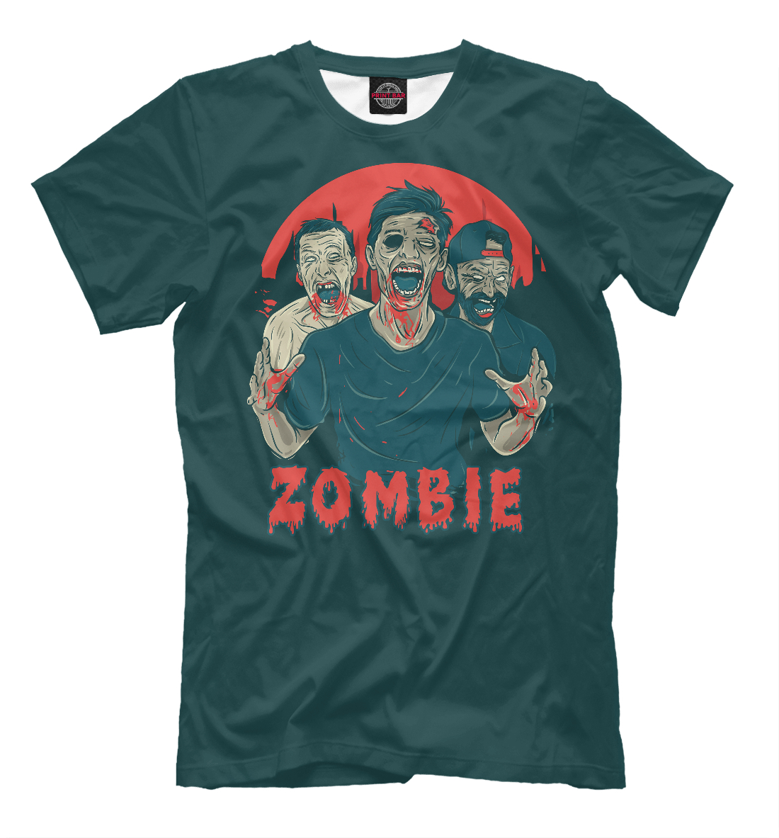 Мужская футболка ZOMBIE (коллекции Зомби) за 1499 ₽ купить в  интернет-магазине Print Bar (ZMB-515836) ✌