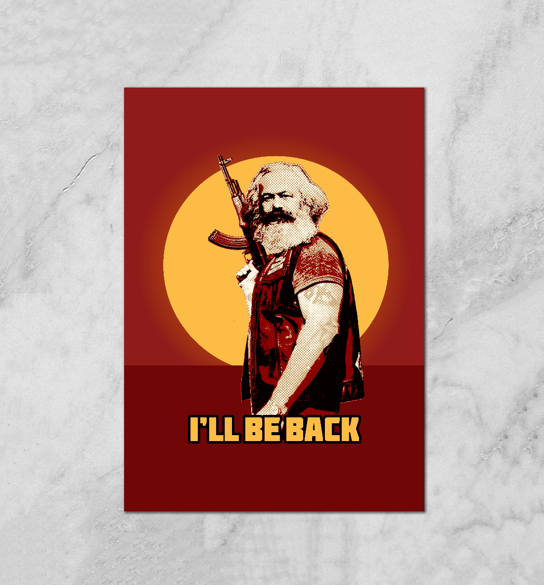L am back. Ленин i ll be back. Маркс i'll be back плакат. I ll be back Постер.