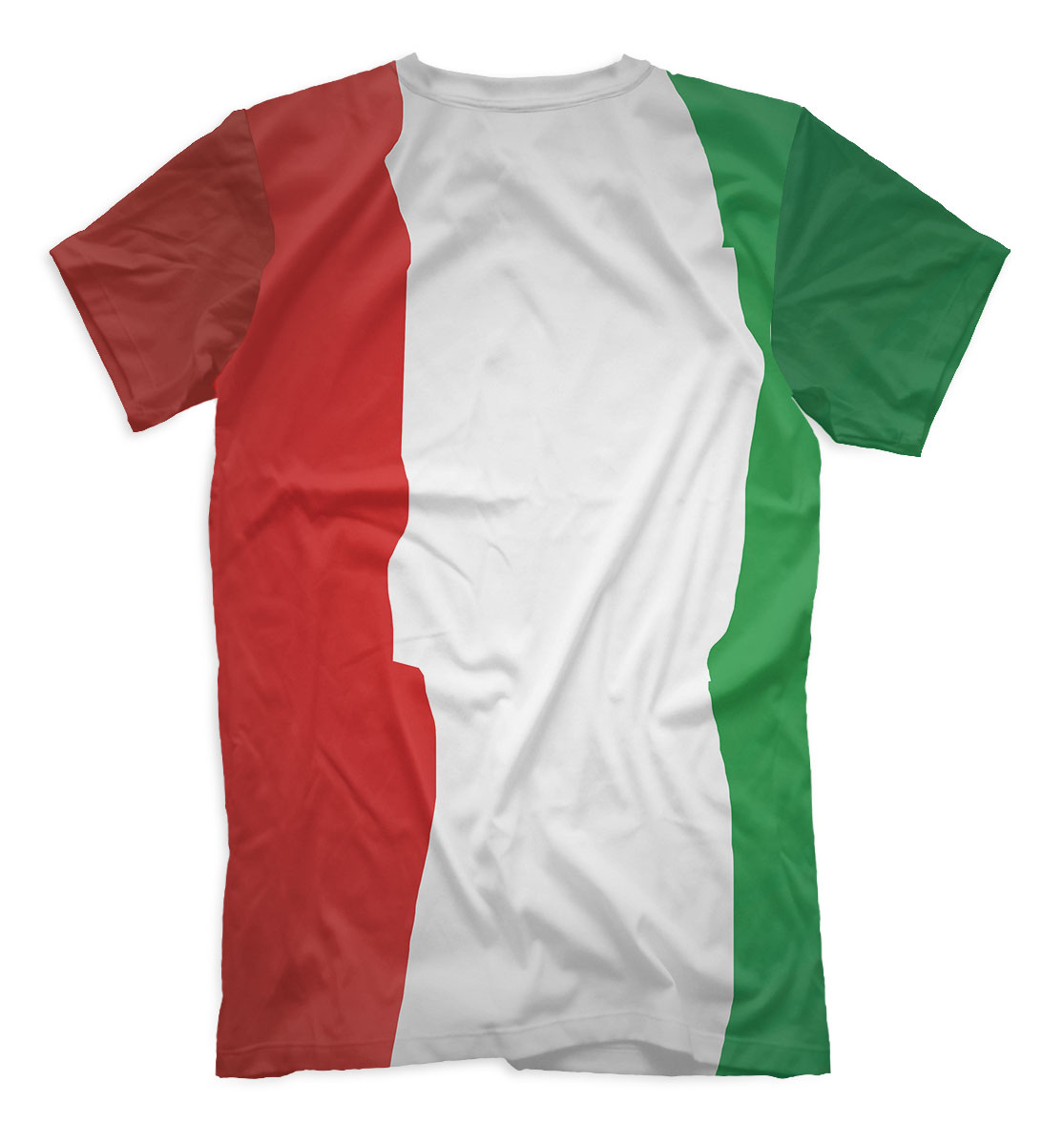Мужская футболка с принтом Сборная Италии  - фото 2-спина