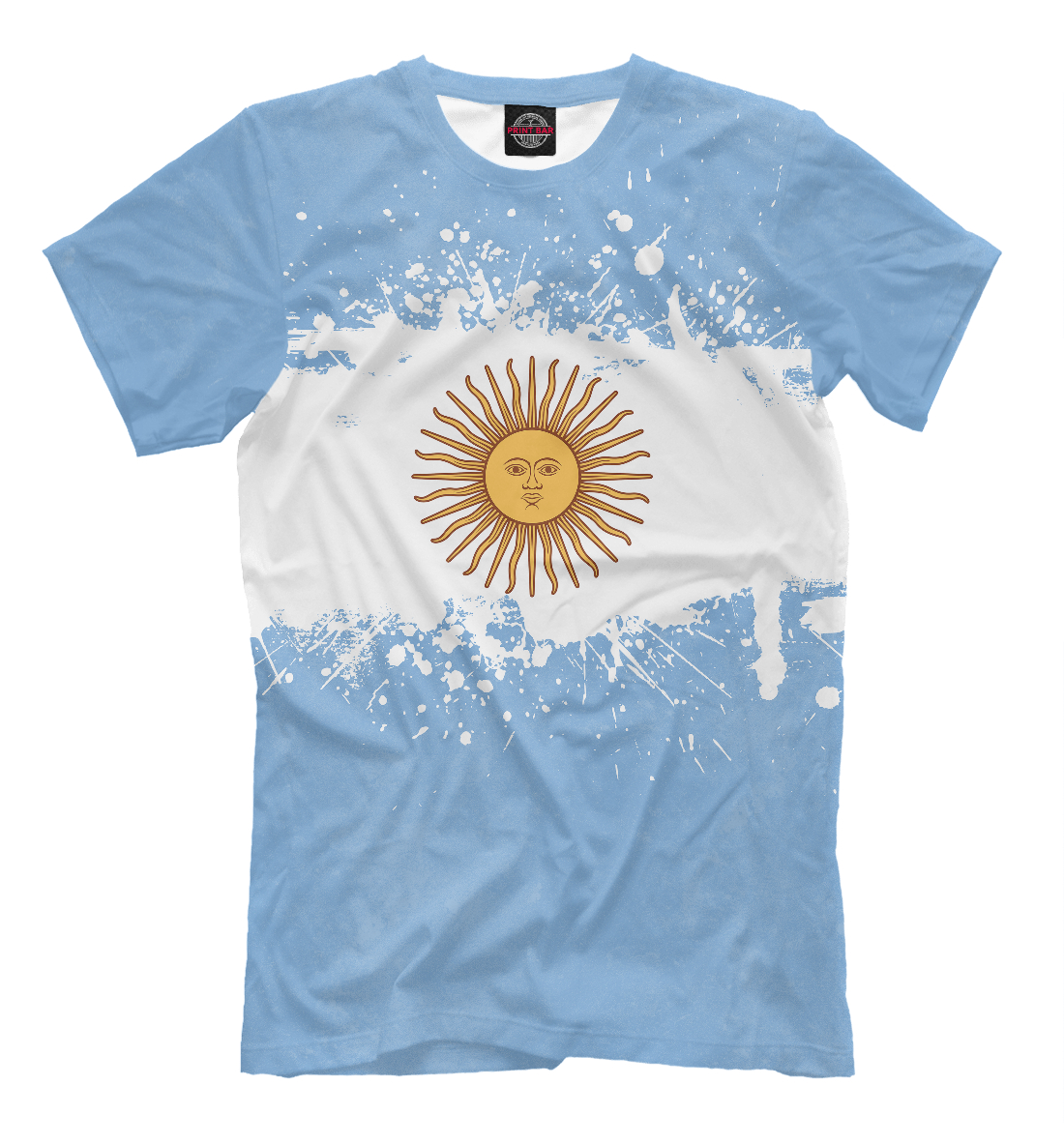 Мужская футболка с принтом Аргентина