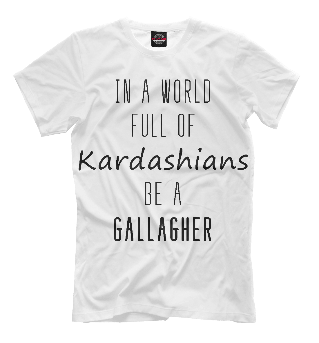 Мужская футболка с принтом Be a Gallagher
