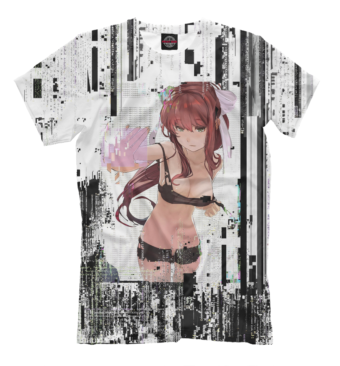 Мужская футболка с принтом Error: Monika