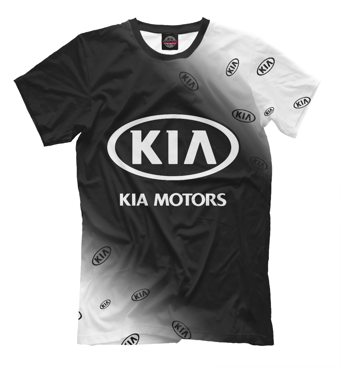 Мужская футболка с принтом KIA / Киа