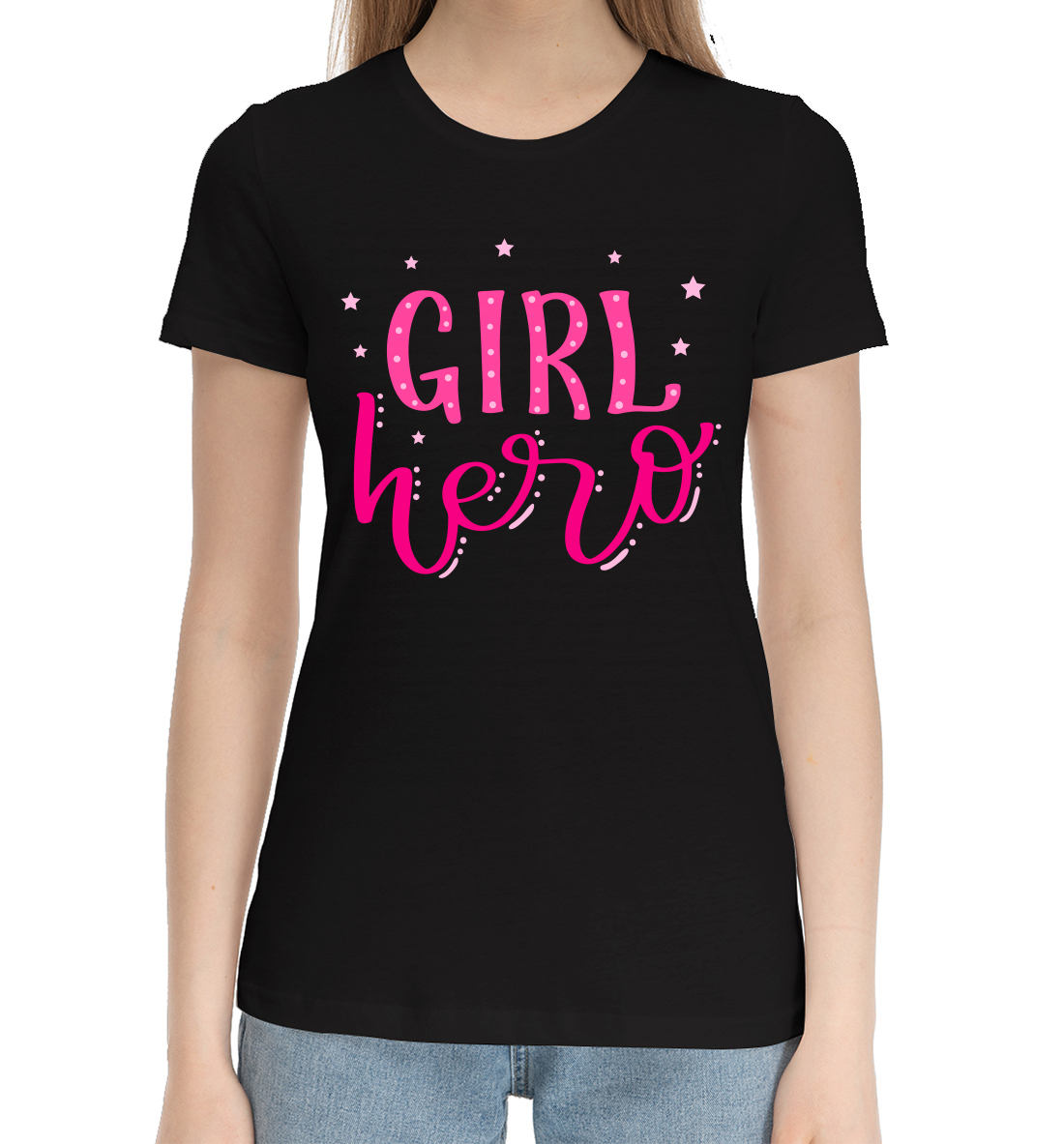 Женская Хлопковая футболка с принтом 8 марта, артикул MRT-827047-hfu-1mp