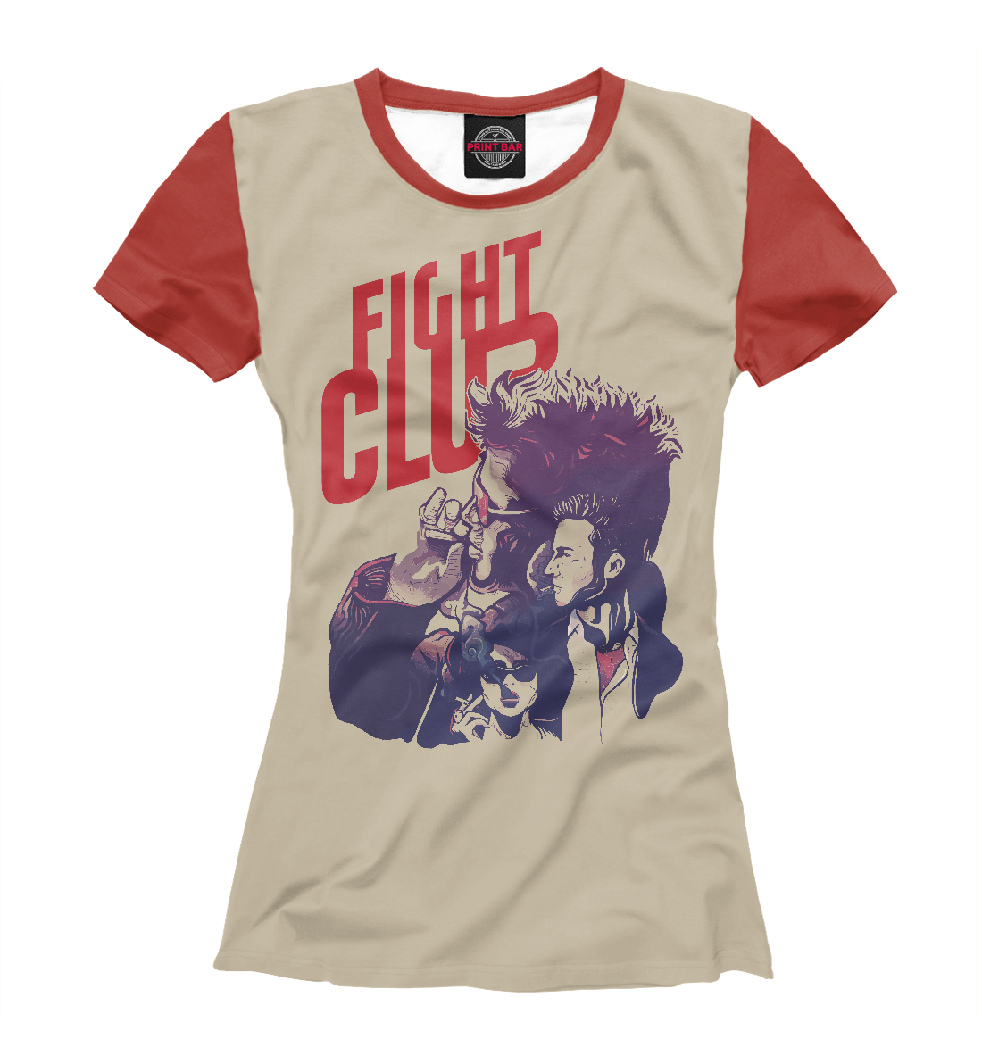 Женская футболка с принтом Fight Club