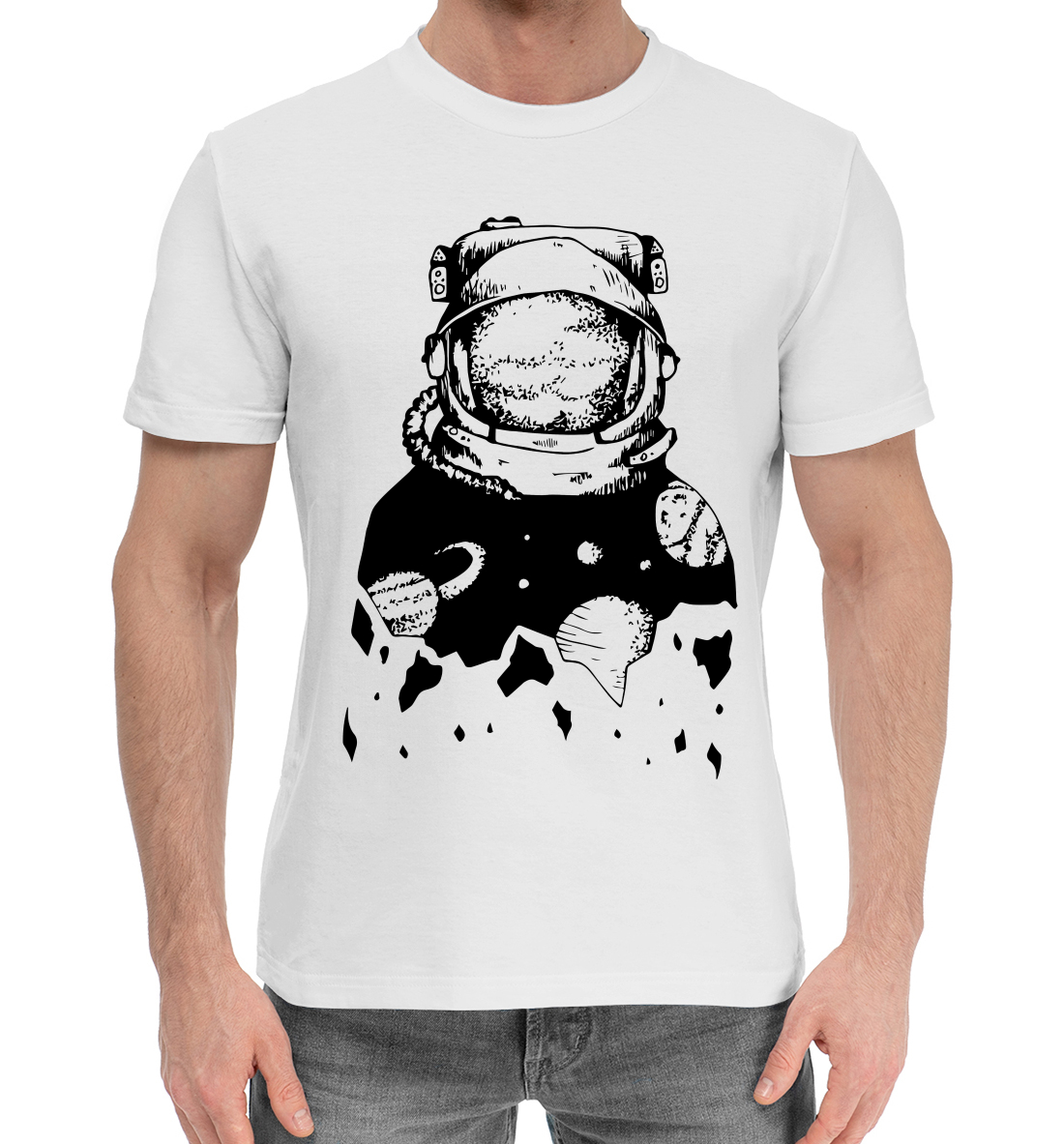 Хлопковая футболка Космос (457454)