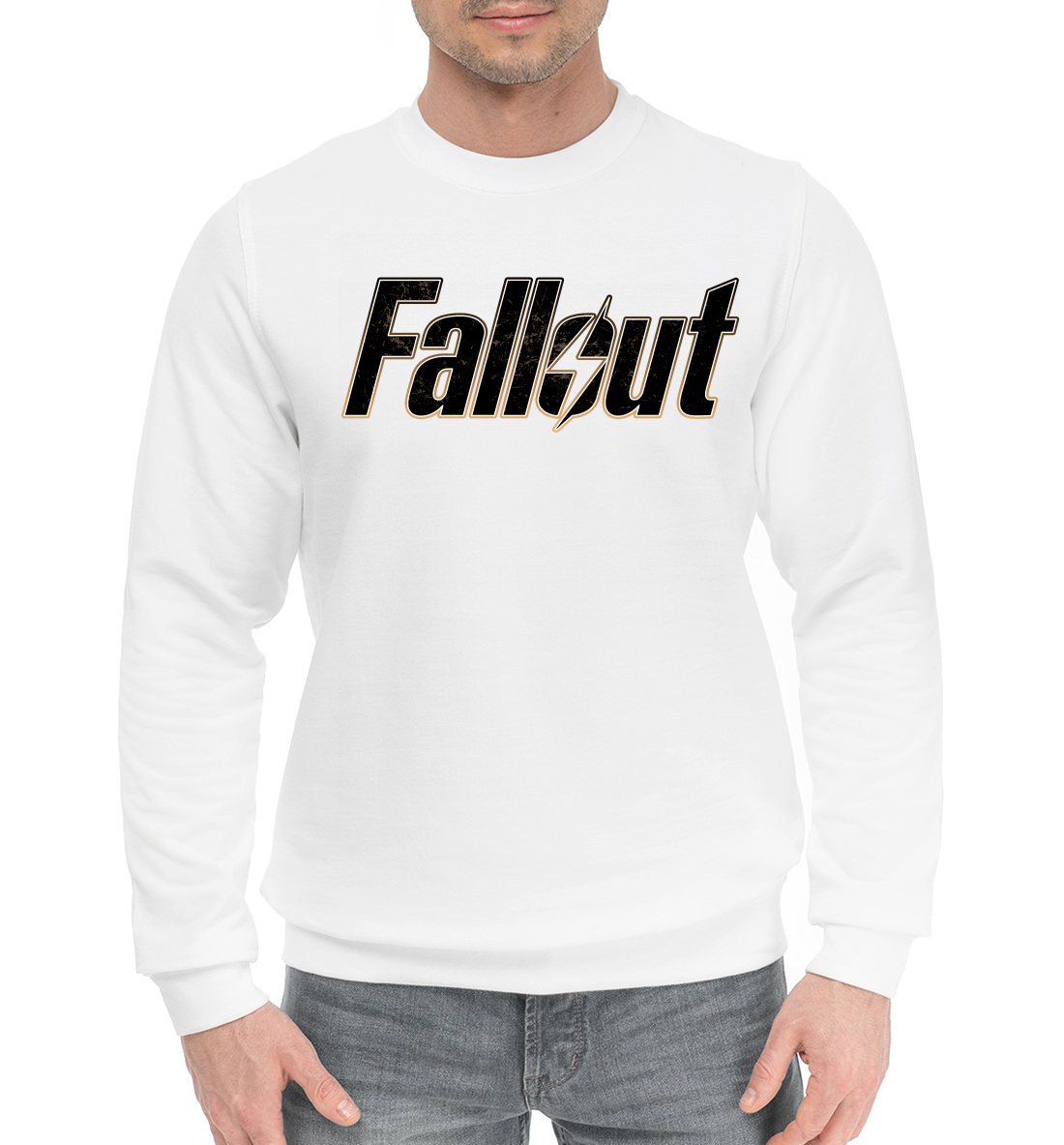 Мужской Хлопковый свитшот с принтом Fallout, артикул FOT-905980-hsw-2mp