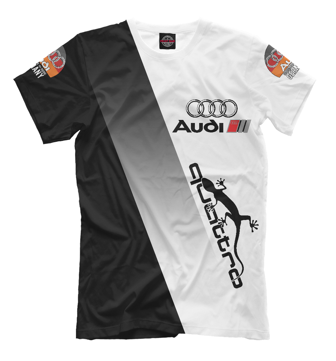 Мужская футболка с принтом Audi