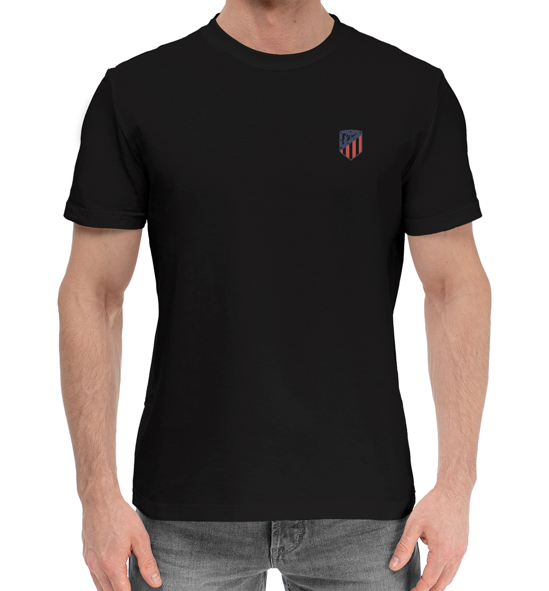 Мужская Хлопковая футболка Atletico Madrid, артикул ATL-433657-hfu-2mp