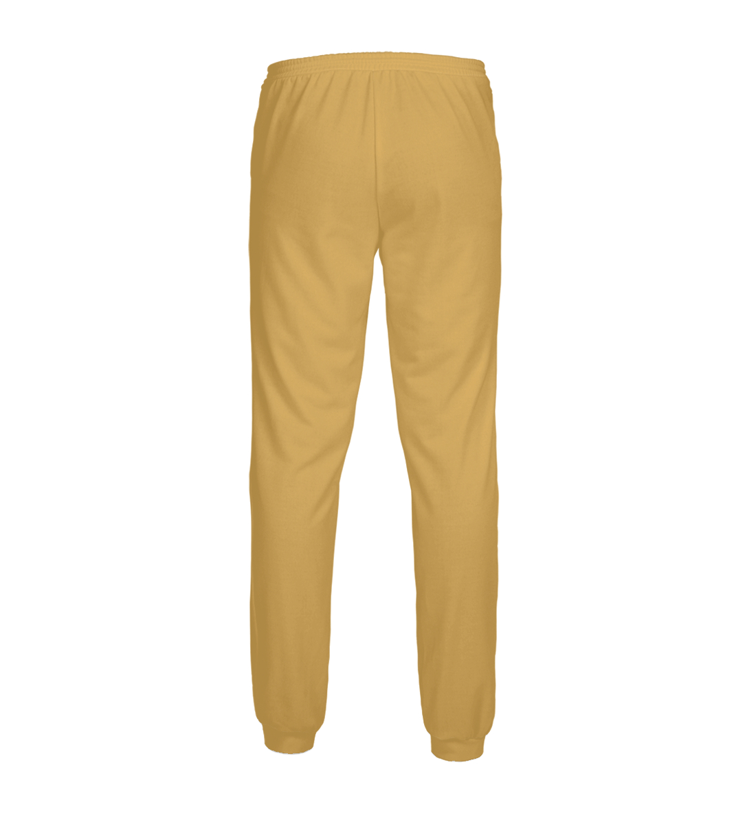 Женские спортивные штаны с принтом Цвет Охра желтая  - фото 2-спина