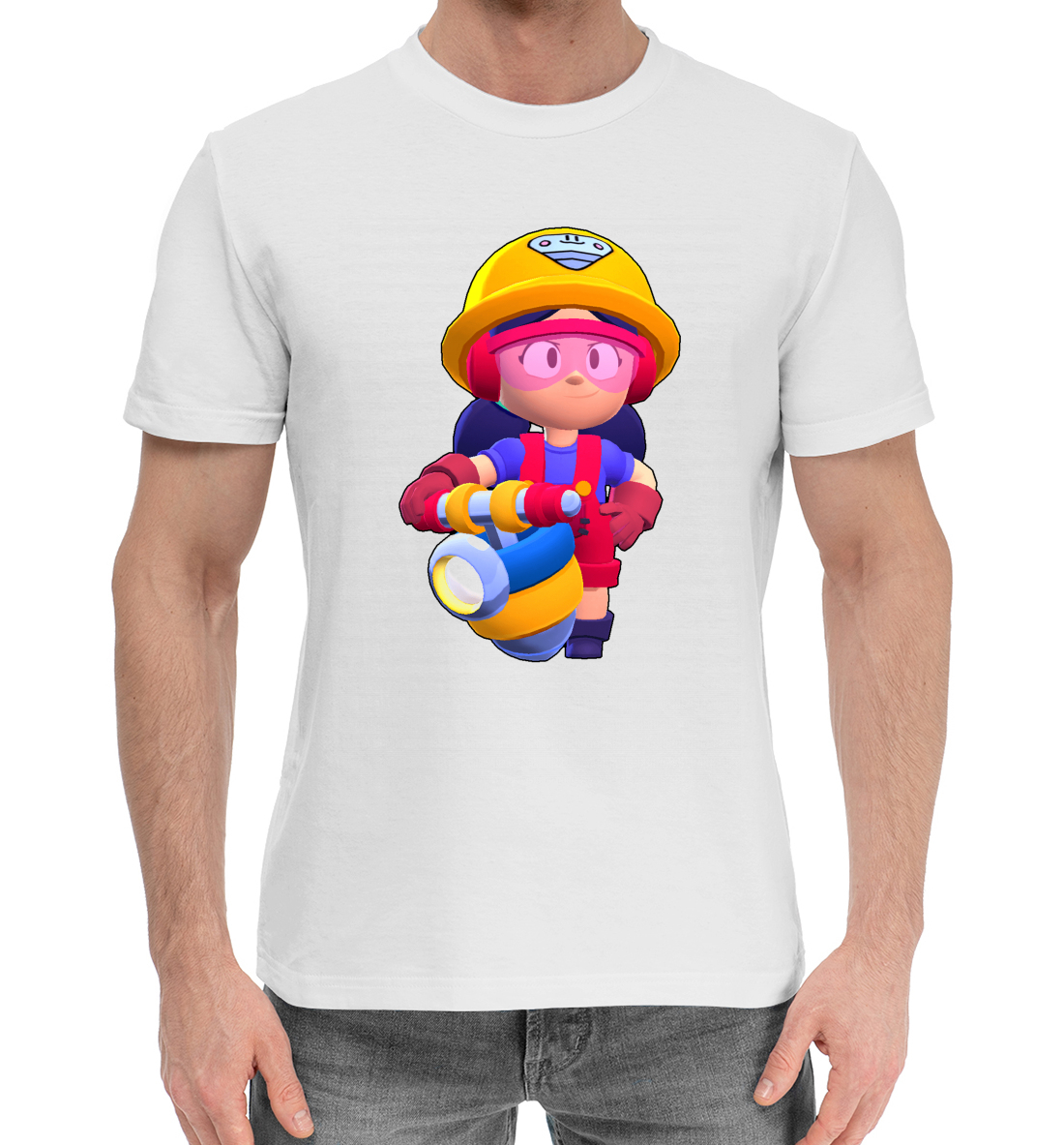 Мужская Хлопковая футболка с принтом Brawl Stars, артикул CLH-815439-hfu-2mp