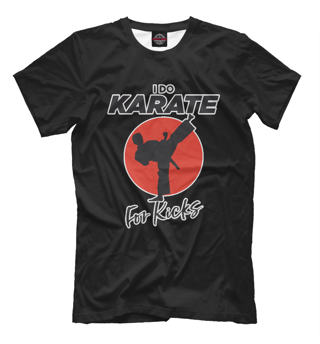 Мужская футболка с принтом Karate For Kicks