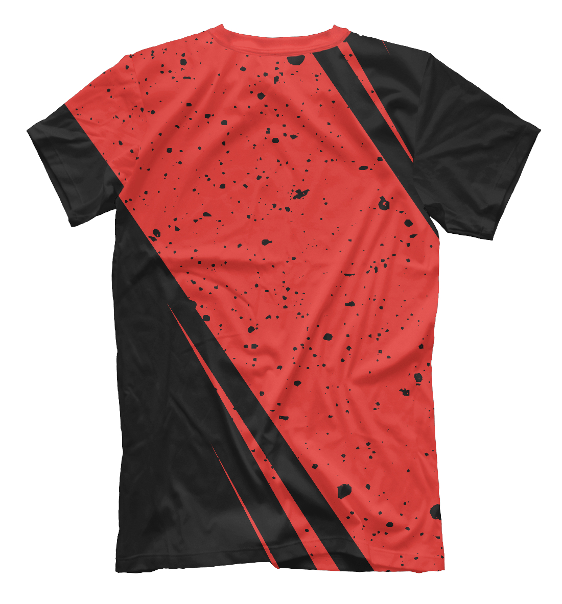 Мужская футболка с принтом AC Milan / Милан  - фото 2-спина