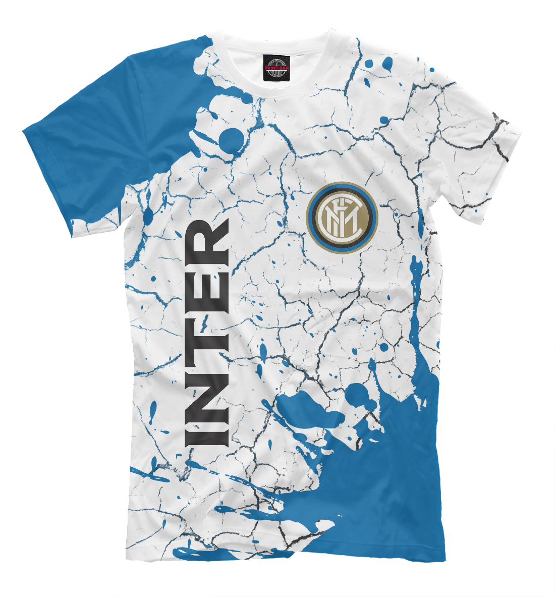 Мужская футболка с принтом Inter / Интер