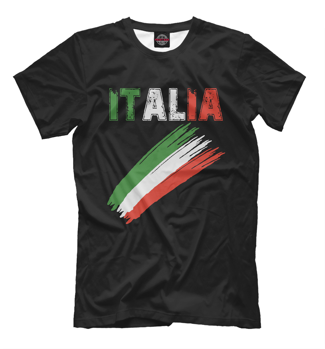 Мужская футболка с принтом Italia