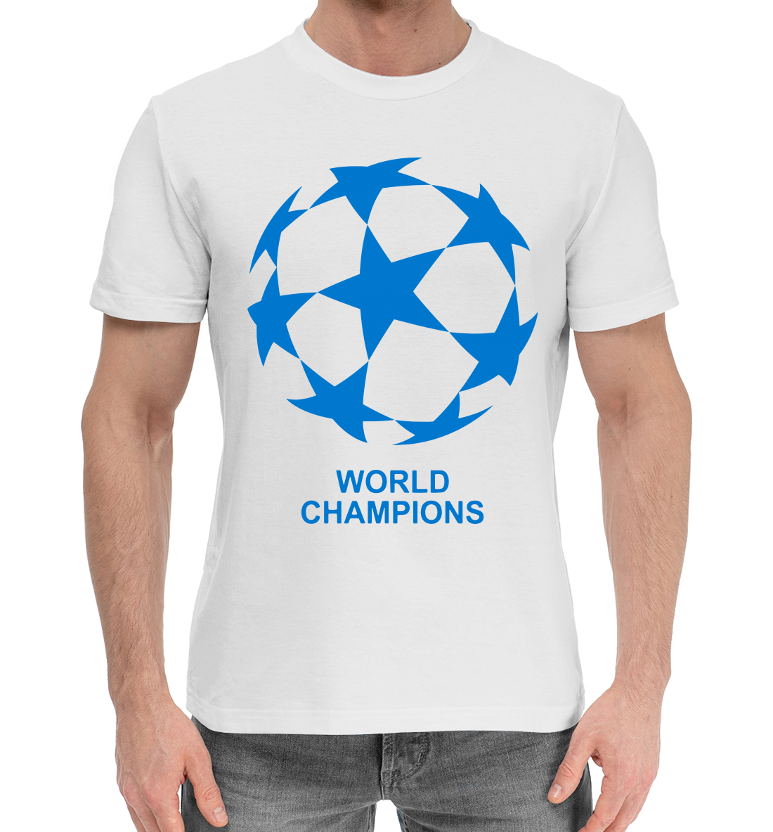 Мужская Хлопковая футболка World champions, артикул FTO-807963-hfu-2mp