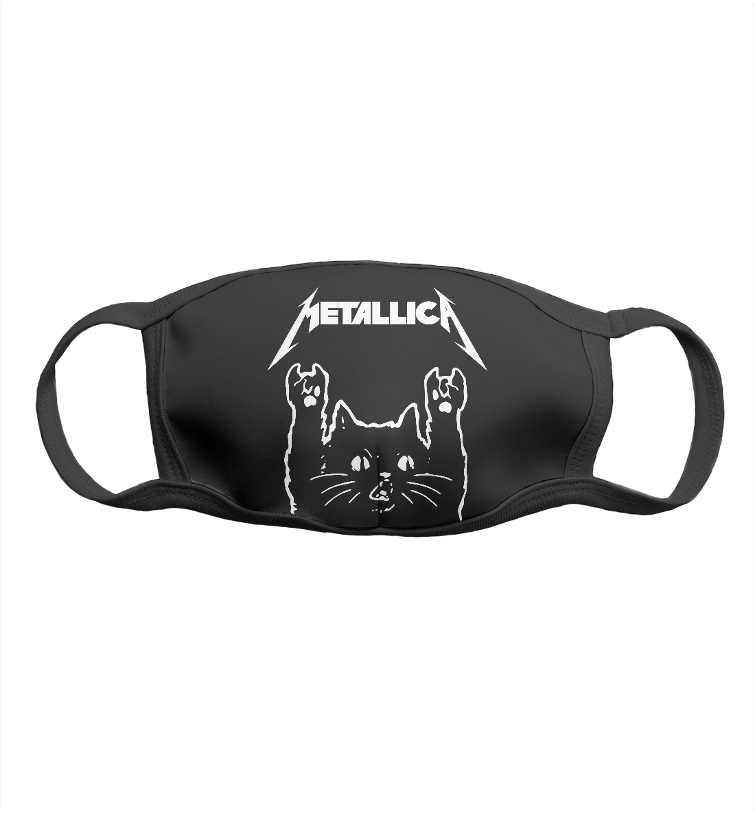 Маска тканевая с принтом Metallica