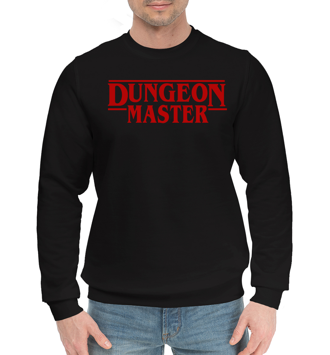 Мужской Хлопковый свитшот с принтом Dungeon Master, артикул GCM-724012-hsw-2mp