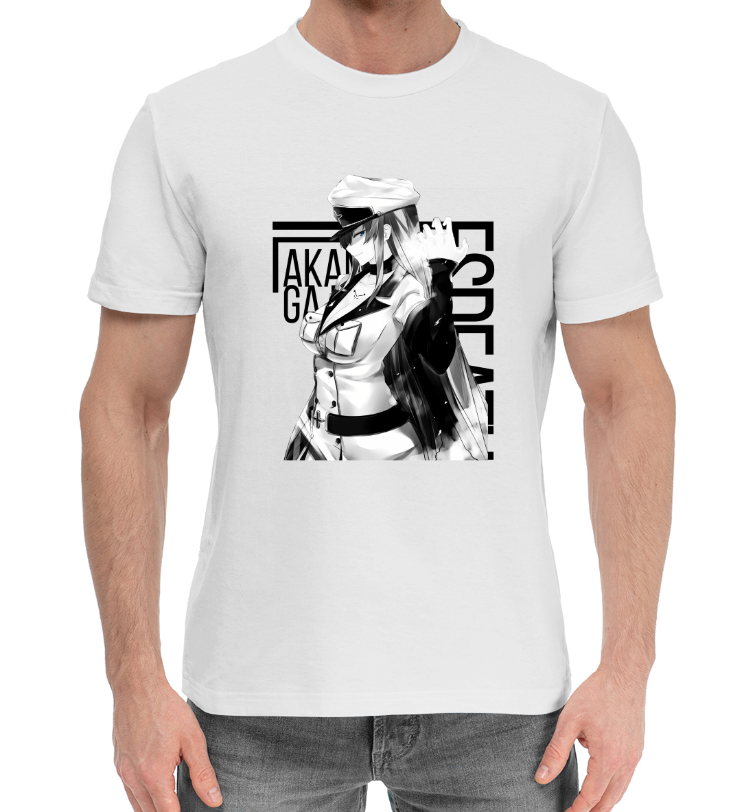 Мужская Хлопковая футболка с принтом Эсдэт, артикул ANR-770344-hfu-2mp